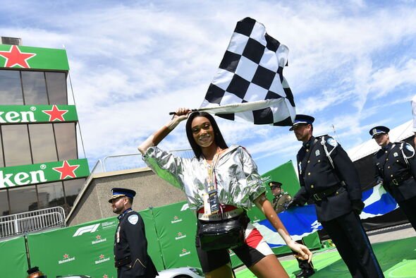 Winnie Harlow at the 2018 Canadian GP