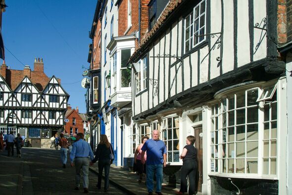 Steep Hill, Lincoln, Lincolnshire, East Midlands and Yorkshire and The Humber