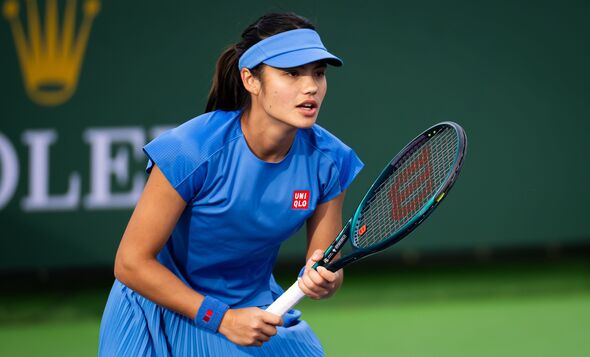 Emma Raducanu at the BNP Paribas Open 2026