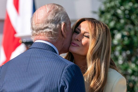 King Charles and Melania Trump