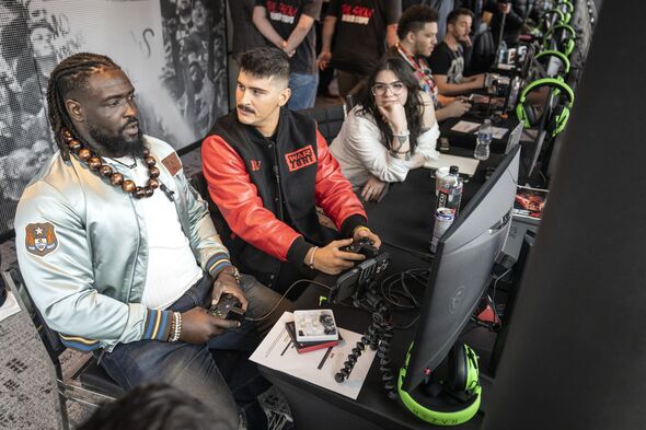 WWE 2K26 Creator Fest Oba femi playing WWE 2k26