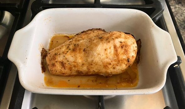 Oven-back chicken