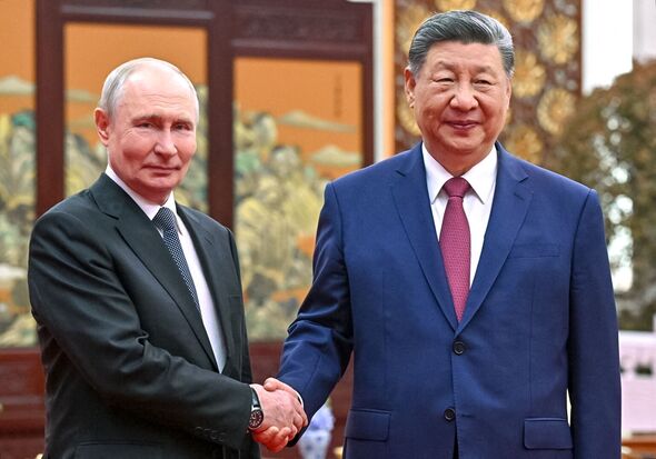 Russian leader Vladimir Putin and Chinese leader Xi Jinping