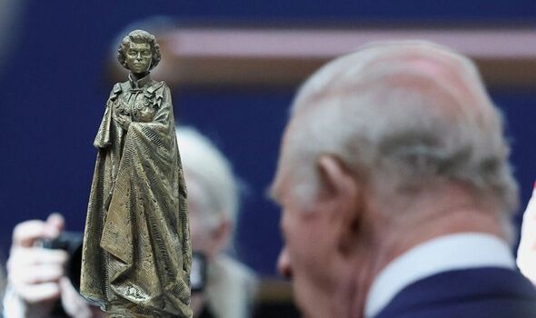 The bronze sculpture is by Martin Jennings