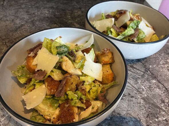 Two bowls of Caesar salad