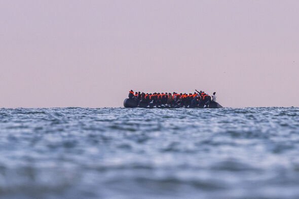 Migrants Leave The French Coast On A Rubber Boat Towards The UK