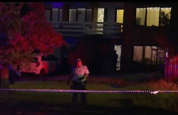 Police at the scene in Sydney's south west