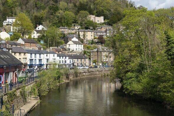 South Parade overlooking the river Derwent at Matlock Bath