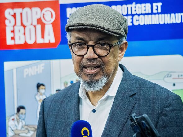 Director-General of the World Health Organisation (WHO), Tedros Adhanom Ghebreyesus, speaks to the media upon his arrival at N'd