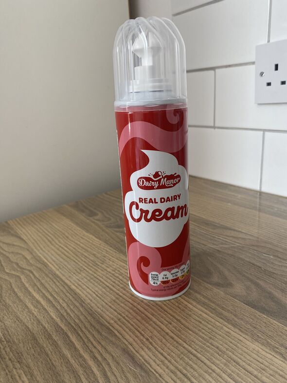 Lidl Dairy Manor Squirty Cream