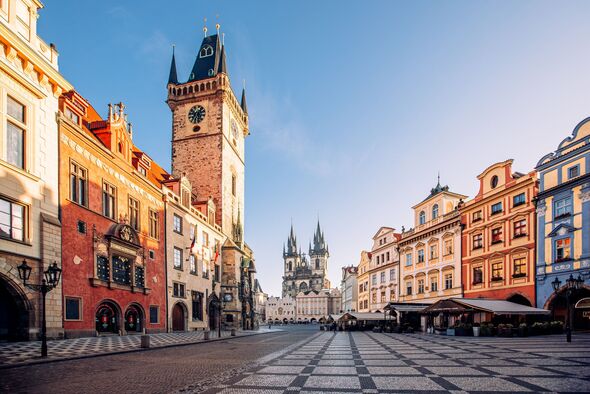 Old Town Square (Staromestske Namesti) in the morning, Prague, Czech Republic