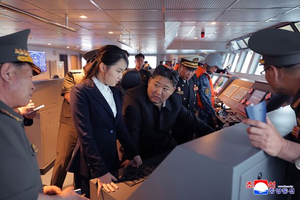 Kim Jong-un and his daughter