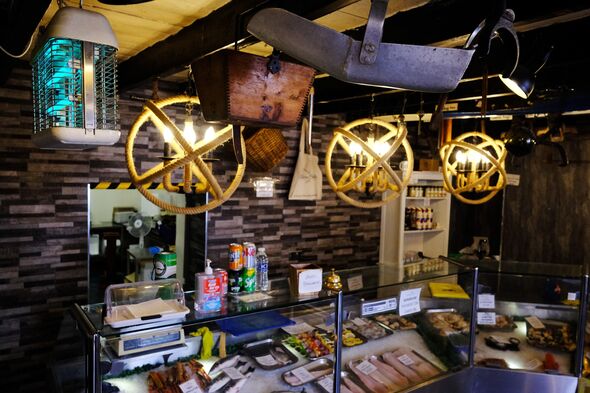 The interior of a fishmonger