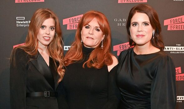 Fergie pictured with her daughters Beatrice and Eugenie