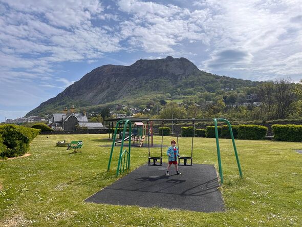 One of the two free play areas in Llanfairfechan