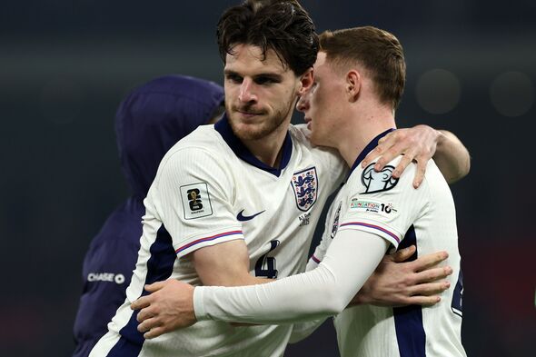 Elliot Anderson and Declan Rice.