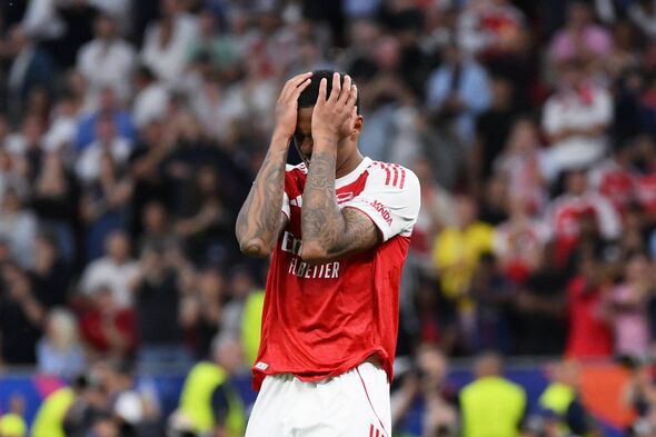 Gabriel broke down in tears after missing the decisive penalty for Arsenal against PSG in the Champions League final.