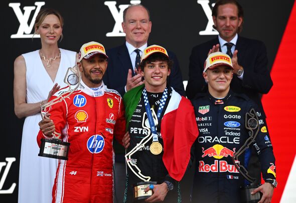 Lewis Hamilton, Kimi Antonelli and Isack Hadjar