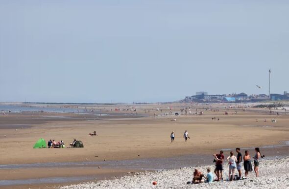 The beach