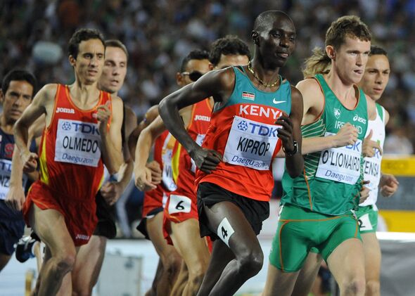 Ciarán Ó Lionáird runs at the World Championships