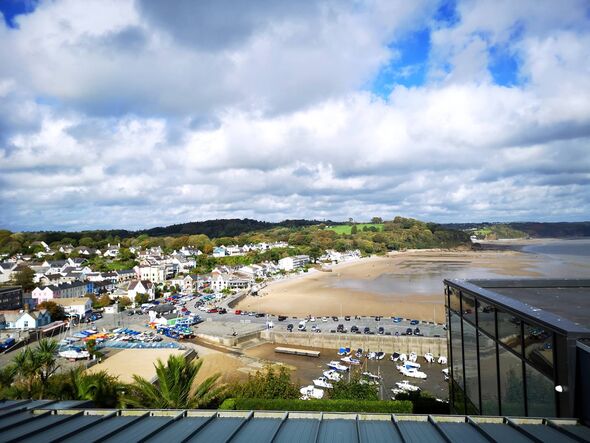 View of Saunderfoot in Pembrokeshire