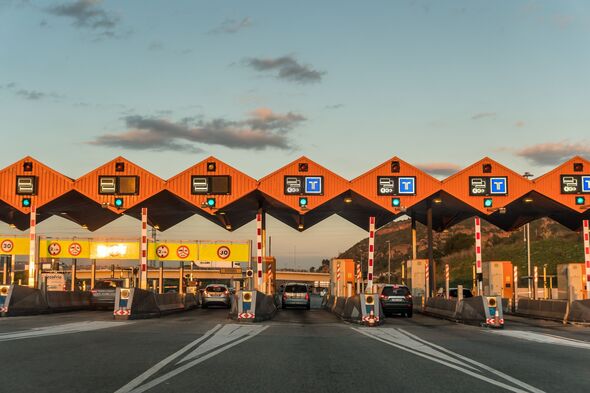Toll gate in the AP-7 highway