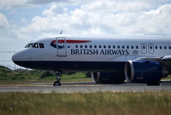 British Airways flight landing