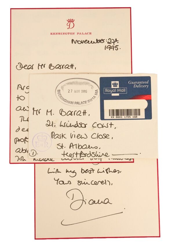 Princess Diana's letter
