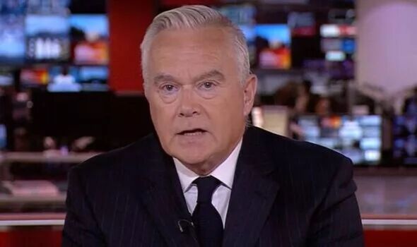 Huw Edwards at BBC studio