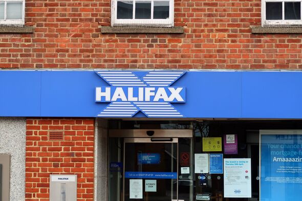 Entrance to the Halifax bank on the High Street