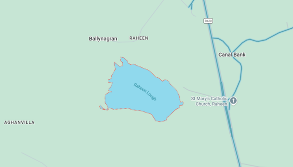 Raheen Lough on map