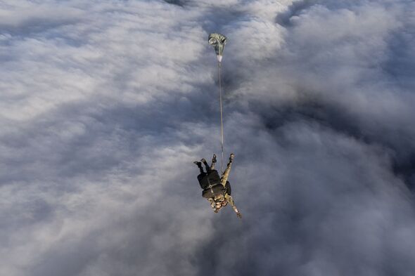 A military paratrooper