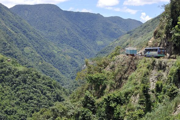A view of North Yungas Road