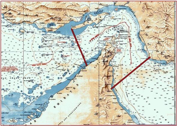 The IRGC released map showing Hormuz