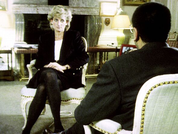 Princess Diana during the bbc interview