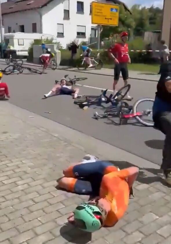 Paul Vriesman after the crash