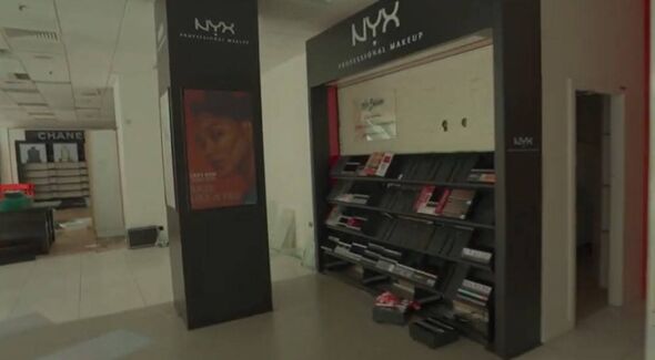 Inside of the former Debenhams