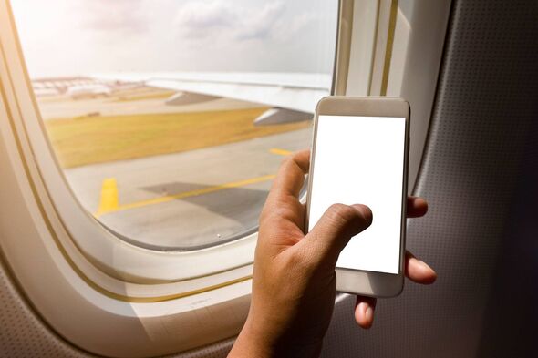 Using phone on flight