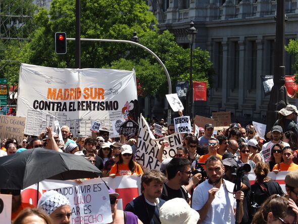 Protest Against Housing Crisis In Madrid