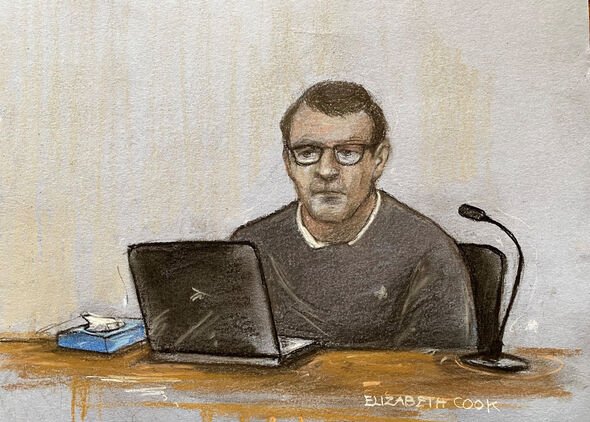 Paul Quinn court sketch