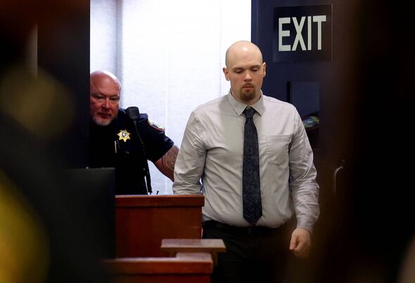 Tanner Horner walking into court