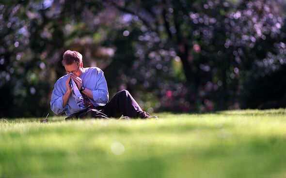 Allergy sufferer in parks