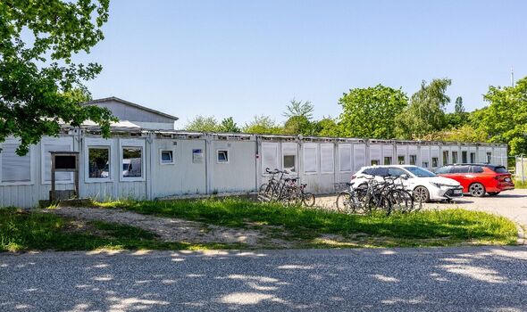The portacabin where Brueckner was found